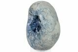 Crystal Filled Celestine (Celestite) Egg Geode - Huge! #247797-2
